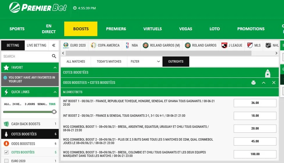 Aperçu général de l’offre Premierbet en Afrique francophone